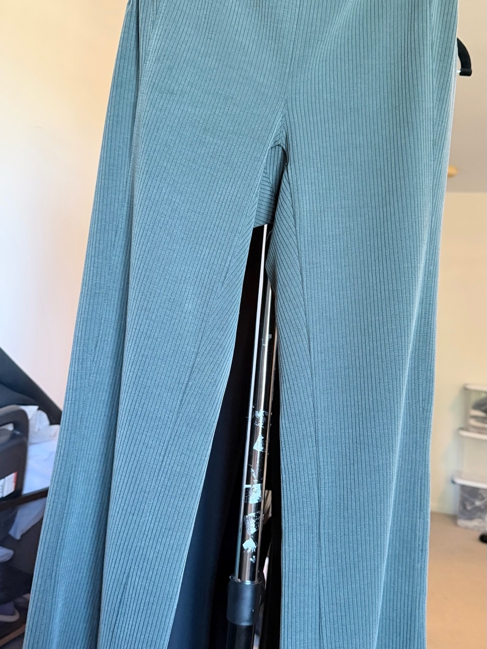 lululemon athletica Ribbed softstreme pants in teal green